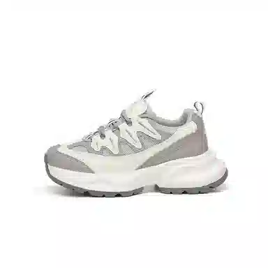 金佰川 二层牛皮 拼色百搭简约 增高支撑 低帮 老爹鞋 女款