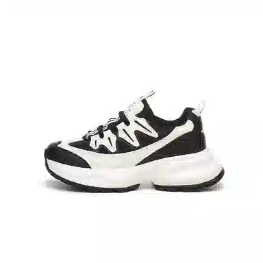 金佰川 二层牛皮 拼色百搭简约 增高支撑 低帮 老爹鞋 女款