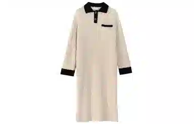 同语 睡裙女秋冬季珊瑚绒加厚长裙睡衣女士半边绒加绒可外穿家居服 家居连衣裙 稥杏色 女款