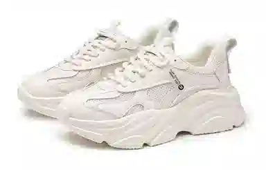 红蜻蜓 合成革 时髦百搭 潮酷拼接 可咸可甜 保暖 低帮 老爹鞋 女款