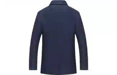 恒源祥 加厚翻领羊毛呢保暖中长款大衣 男款