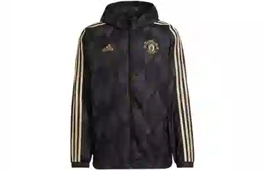 adidas Logo Hoodie Jacket Black