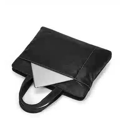 波斯丹顿 商务横款简约青年大容量 植鞣牛皮 手提包公文包 常规 男款 黑色