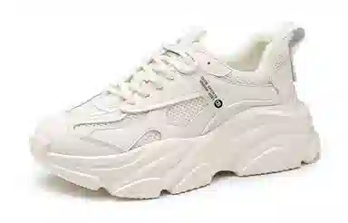 红蜻蜓 合成革 时髦百搭 潮酷拼接 可咸可甜 保暖 低帮 老爹鞋 女款