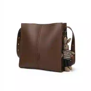 稻草人 女包可爱布偶挂件 聚氨酯革 斜挎包单肩包 常规 女款 咖啡色/黑色/杏色