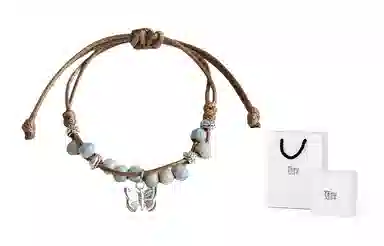 饰伴 国潮小众设计感复古新国风文艺蝴蝶手链 时尚潮流可爱百搭手饰 女款