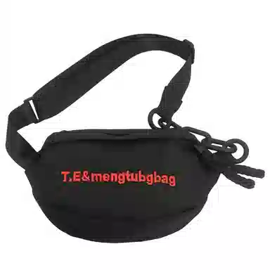 尼格尔情侣简约单肩斜挎包 街头休闲百搭运动单肩包 尼龙个性质感便携式胸包  男女同款