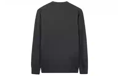 才子 圆领拼接套头修身毛衣 男款