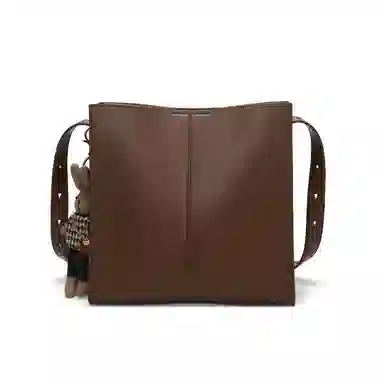 稻草人 女包可爱布偶挂件 聚氨酯革 斜挎包单肩包 常规 女款 咖啡色/黑色/杏色