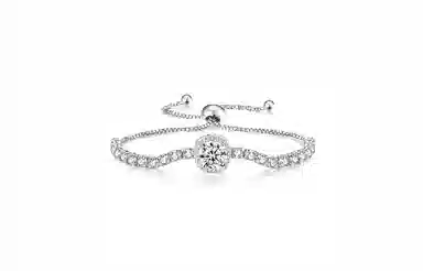 牧言 冷淡风简约小众气质设计感 森系小清新学生党日通勤闪耀抽拉可调节手饰 合金 小太阳流苏手链 女款