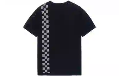 Louis Vuitton Racing Checkered Short Sleeve T-Shirt Black