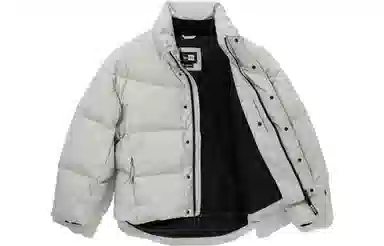 New Era Long Sleeve Down Jacket Light Grey