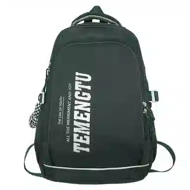 尼格尔简约休闲复古运动风双肩包春季尼龙新款大容量韩版日系背包中学生书包 中号 男女同款 多色