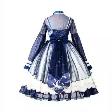 豹了个猫 夜与莺可爱华丽洛丽塔长袖连衣裙 萝莉装