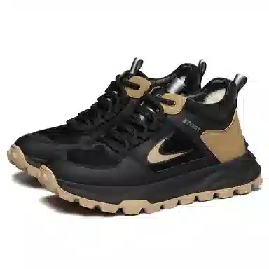 星期六 合成革 加绒 羊毛 保暖 系带 高帮 休闲鞋 男款