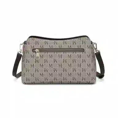 稻草人 复古印花设计 聚氯乙烯 撞色包单肩包斜挎包 常规 女款 深棕色/卡其/深啡棕/深咖棕