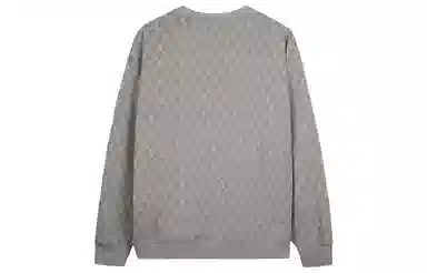 才子 满印圆领套头宽松休闲卫衣 男款