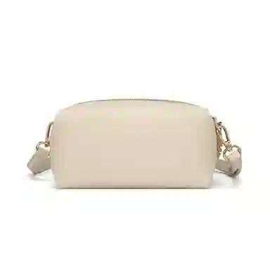 稻草人 简约链条 聚氨酯 单肩包斜挎包 常规 女款 驼色/米白