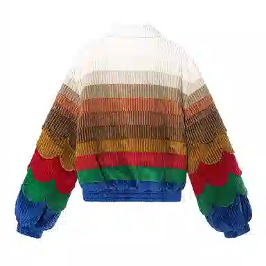 VALLEYOUTH Rainbow Corduroy Jacket