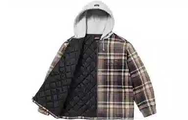 Supreme x Dickies FW23 WEEK9 PLAID HOODED ZIP UP SHIRT