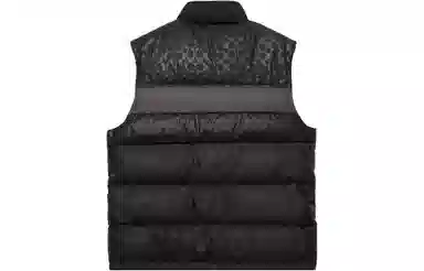 COACH Logo Down Vest Black