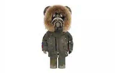 BE@RBRICK x BAPE 1000% Alpha Camo Shark 2023 Collectible