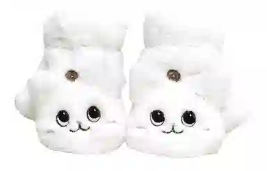 优幽兰 加绒保暖防寒半指写字实用露指防风防寒实用翻盖可爱学生护手 绒线手套 女款