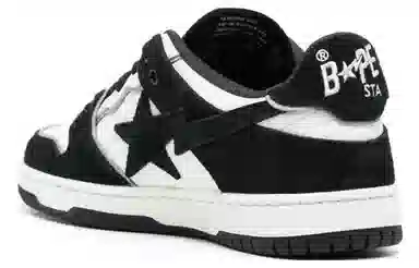 A BATHING APE SK8 STA Black White