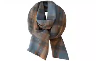 优幽兰 高中生韩版 仿羊绒长款双面拼色防风防寒外搭保暖甜美可爱气 绒线围巾 女款