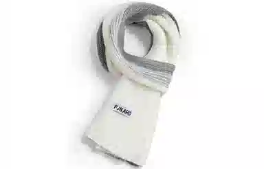 优幽兰 拼色 显脸小针织 加厚防风防寒保暖 蓬松小众穿搭 绒线围巾 男女同款情侣款