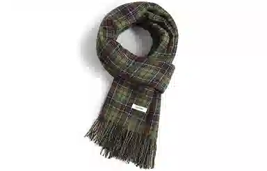 优幽兰 学生格子加厚保暖防风防寒护脖休闲 绒线围巾 男女同款情侣款