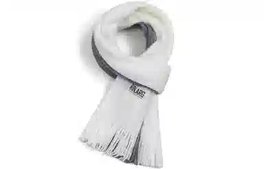 优幽兰 拼色韩版显脸小针织防风防寒保暖加厚大蓬松小众 绒线围巾 男女同款情侣款 礼盒装