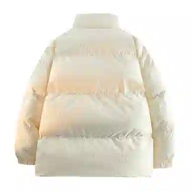 VniVerseVClub Dopamine Cartoon Letter Puffer Jacket