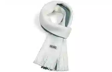 优幽兰 拼色韩版显脸小针织防风防寒保暖加厚大蓬松小众 绒线围巾 男女同款情侣款 礼盒装