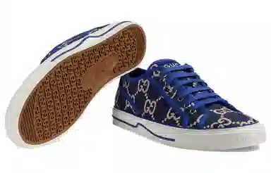 GUCCI Tennis 1977 Low Top Blue