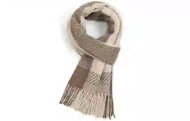 优幽兰 针织加厚 护脖子防风防寒保暖 高级感 仿羊绒 绒线围巾 女款