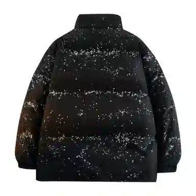 VniVerseVClub Dopamine Cartoon Letter Puffer Jacket