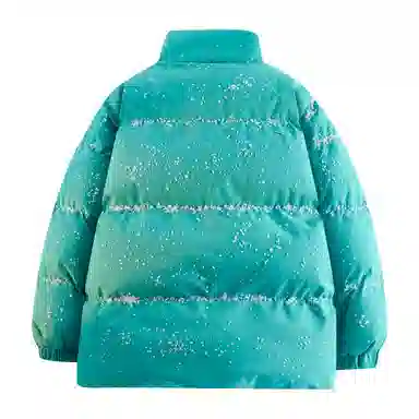 VniVerseVClub Dopamine Cartoon Letter Puffer Jacket