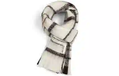 优幽兰 针织多用图加厚护脖子防风防寒保暖休闲经典款 绒线围巾 女款