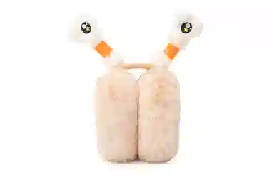 白卷 保暖防风搞怪触角可折叠 耳罩 男女同款情侣款