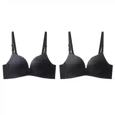 浪莎 上薄下厚舒适透气聚拢薄款无钢圈防下垂前扣文胸 女款