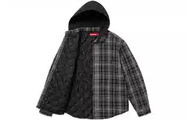 Supreme FW23 Tartan Flannel Hooded Shirt