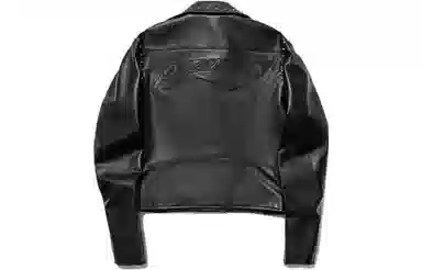 Li-Ning x PLEASURES Black Leather Jacket