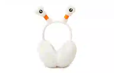 白卷 保暖防风搞怪触角可折叠 耳罩 男女同款情侣款