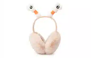 白卷 保暖防风搞怪触角可折叠 耳罩 男女同款情侣款