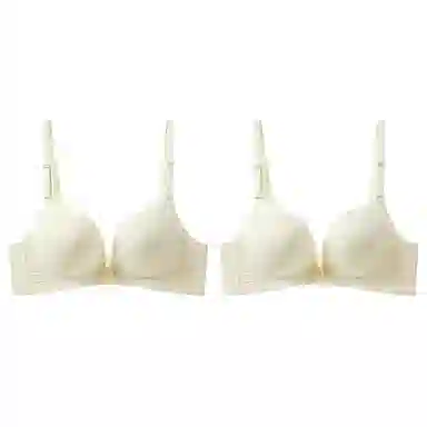 浪莎 上薄下厚舒适透气聚拢薄款无钢圈防下垂前扣文胸 女款