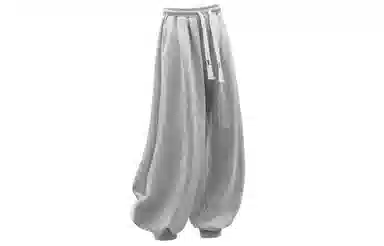 国际米兰足球俱乐部 字母印花宽松束脚美式高街阔腿裤长裤抽绳基础款休闲裤 男女同款