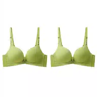 浪莎 上薄下厚舒适透气聚拢薄款无钢圈防下垂前扣文胸 女款