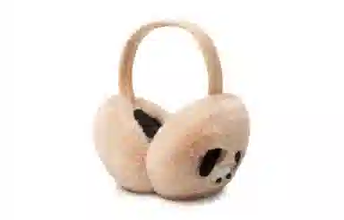 白卷 保暖卡通小狗 毛绒 耳罩 男女同款情侣款