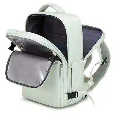 维多利亚旅行者 干湿分离多功能大容量出差独立鞋仓休闲时尚 涤纶 电脑包双肩包背包 常规 男女同款情侣款 绿色/米色/黑色